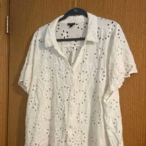 Torrid eyelet blouse